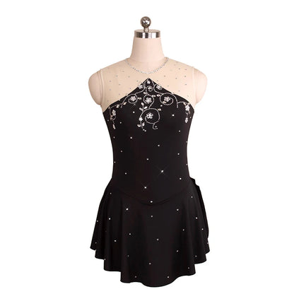 Figure Skating Training Dress Short Skirt Girls Women Gymnastics Dance Costume