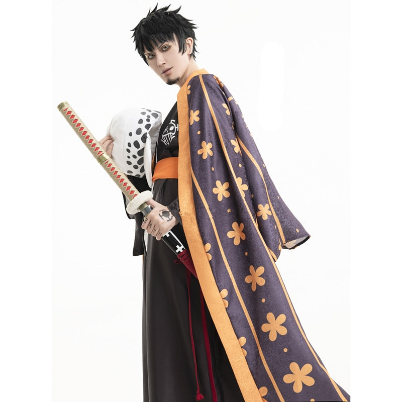 SBluuCosplay Anime Wano Country Law  Kimono Cosplay Costume