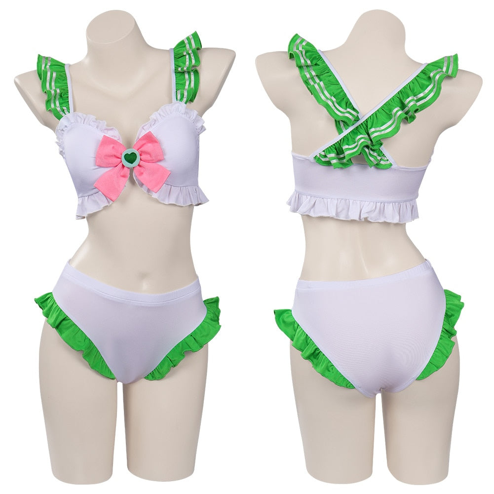 Sailoring Anime Moon Mizuno Rei Usagi Makoto Chibiusa Cosplay Swimsuit Costume Dress Jumpsuit Halloween Carnival for Women Girls