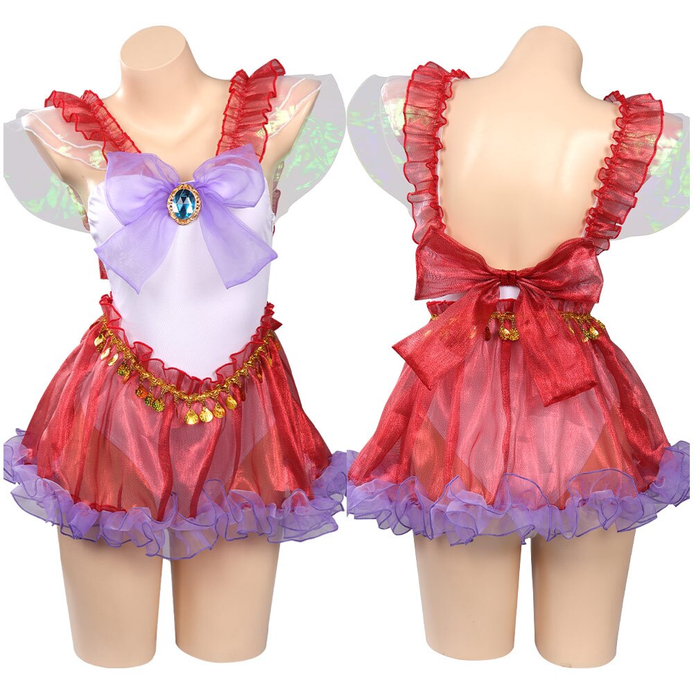 Sailoring Anime Moon Mizuno Rei Usagi Makoto Chibiusa Cosplay Swimsuit Costume Dress Jumpsuit Halloween Carnival for Women Girls