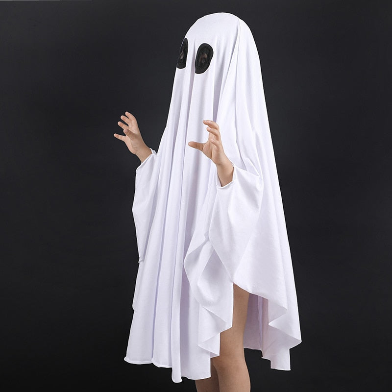 Halloween Ghost Cloak Adult Cosplay Costumes Anime No Face Man Role Play Apparel Helloween Party Dress Horror Elf