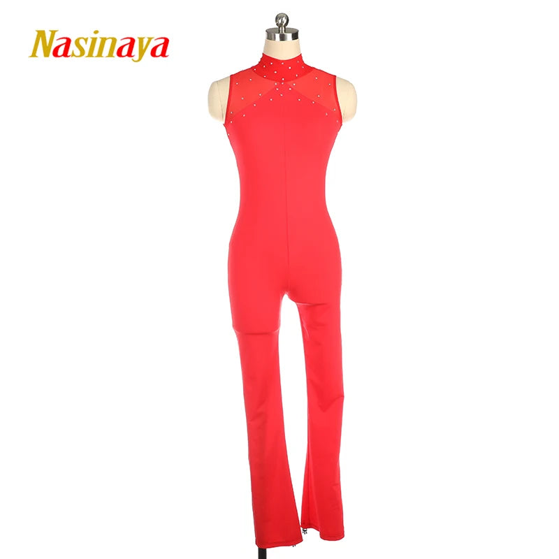 Women's Figure Skating Pants Competition Warm Slim Fit Gymnastics