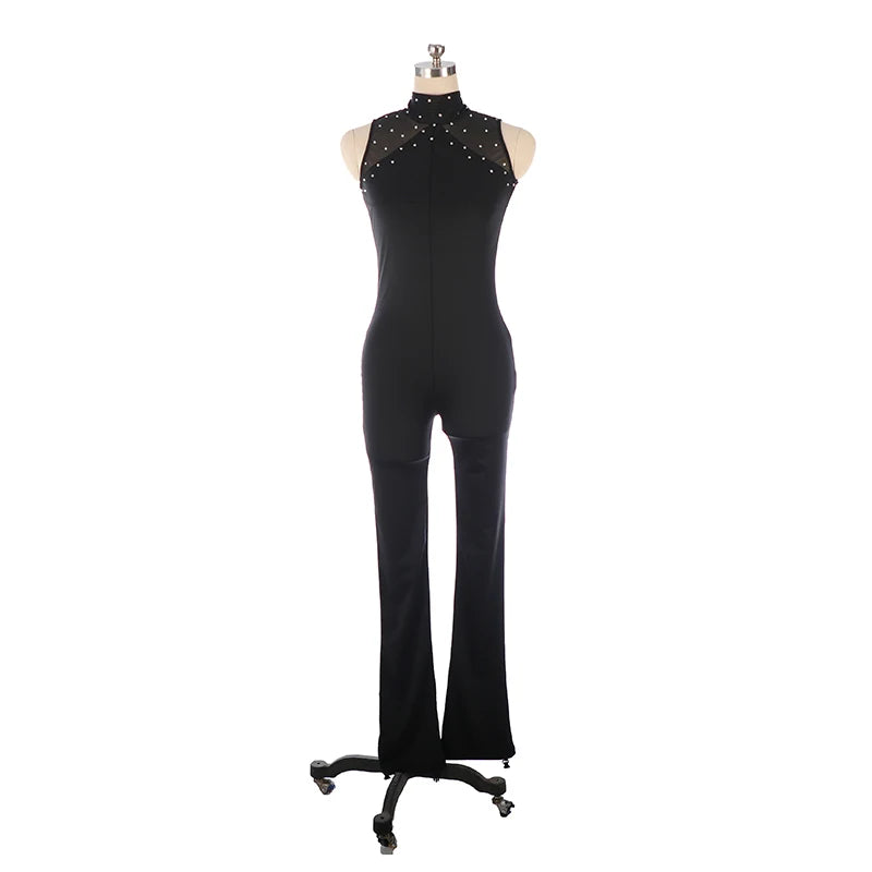 Women's Figure Skating Pants Competition Warm Slim Fit Gymnastics