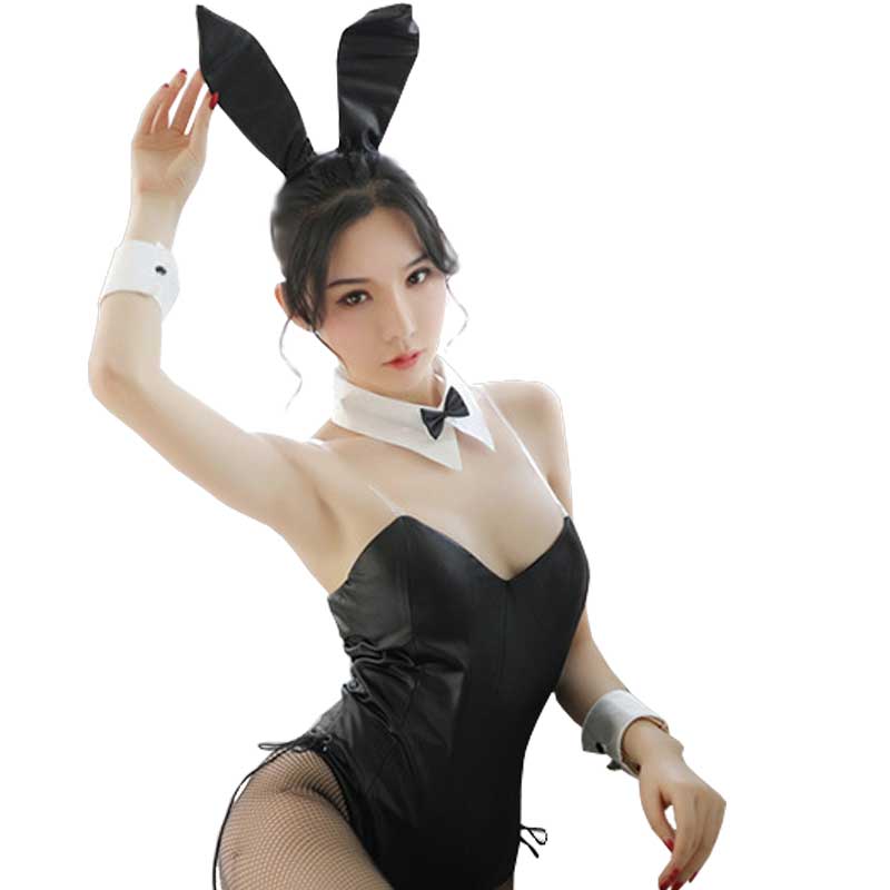 Seishun Buta Yarou Wa Bunny Girl Senpai No Yume Wo Minai Cosplay Halloween Costume for Girls Sexy Cute Bunny Faux Leather Rabbit