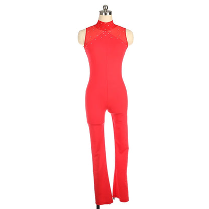 Women's Figure Skating Pants Competition Warm Slim Fit Gymnastics