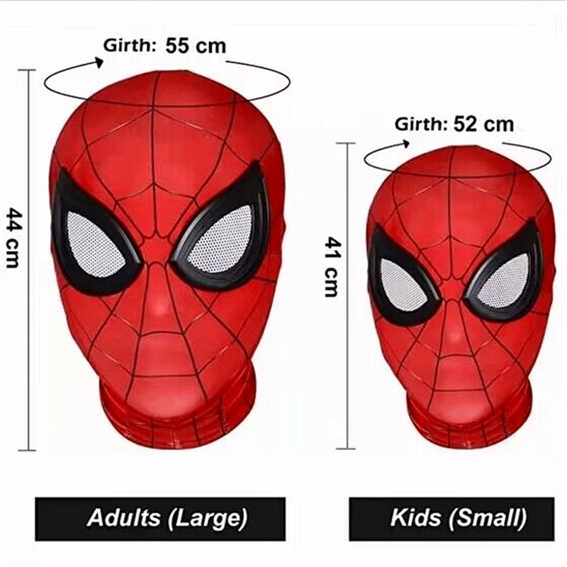Superhero Mask Miles Spiderman Mask Peter Parker Halloween Cosplay Costume Mask Spandex Fabric Material Adults and Children