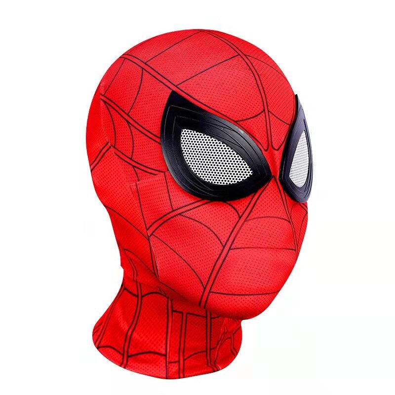 Superhero Mask Miles Spiderman Mask Peter Parker Halloween Cosplay Costume Mask Spandex Fabric Material Adults and Children