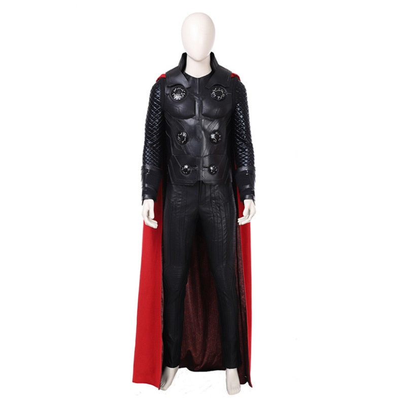 Superhero Thor Love and Thunder Cosplay Costume for Adult Men Armor Props with Cape Halloween Carnival Role Play Full Suit