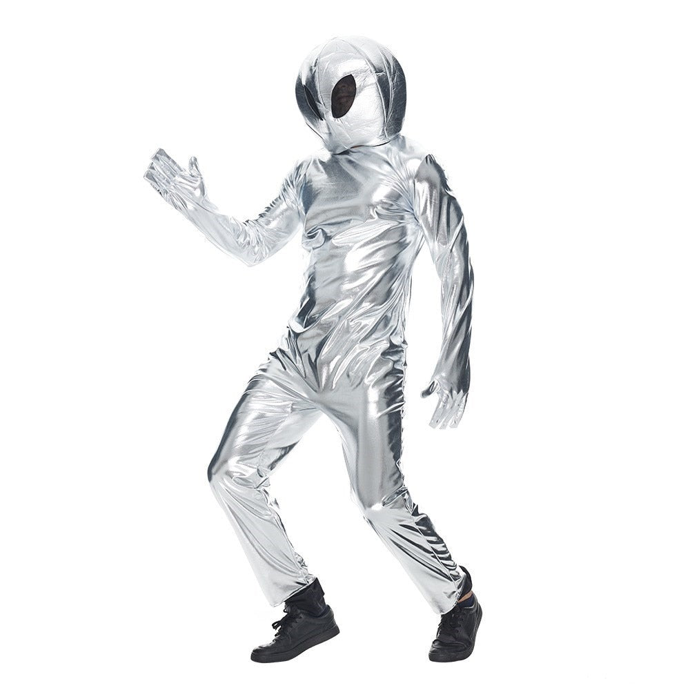 UFO Aliens Space Costumes Jumpsuit Cosplay UFO Astronaut Performance Halloween Carnival Dress Up Party Costumes Props For Adult