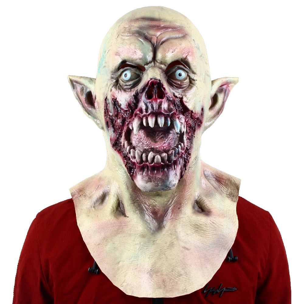 Vampire Mask Scary Dracula Monster Latex Mask Halloween Costume Party Horror Demon Zombie Cosplay Props Novelty Costume Party