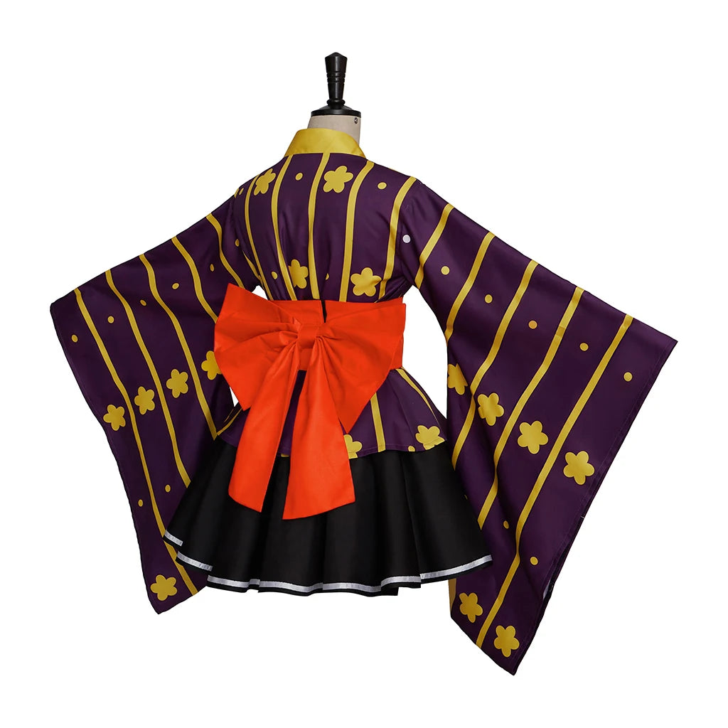 Wano Country Law Kimono Cosplay Costume Anime One Piece Trafalgar D Water Law Cosplay Kimono Skirts Suit Women Halloween Costume