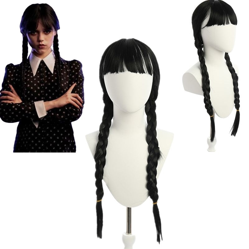 Wednesday Girl Costume for Carnival Halloween Black Events Cosplay Dress Kids Evening Party Clothes Fashion Gothic Vestido 4-10T