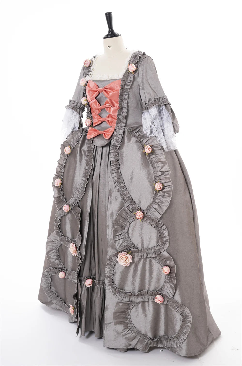 Women&#39;s 1770s Rococo Marie Antoinette Ball Gown Dress Princess Royal Court Robe la Francaise Sack Back Dress