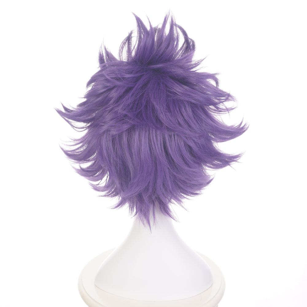 Anime My Hero Academia Shinso Hitoshi purple short Cosplay Wig