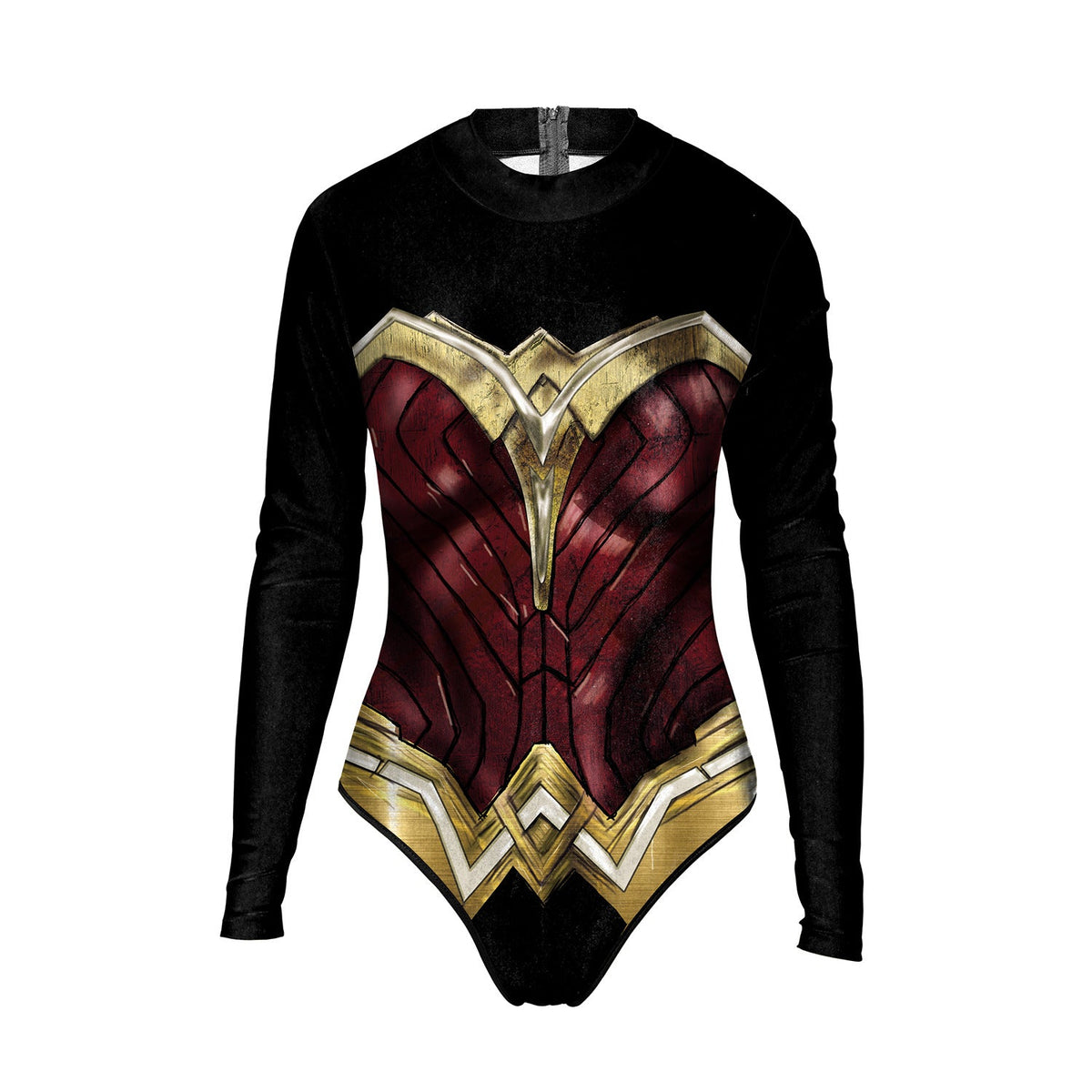 Justice League Series Cosplay Female Superman Hero Dress up Performance Costume Long Sleeve Swimsuit Female