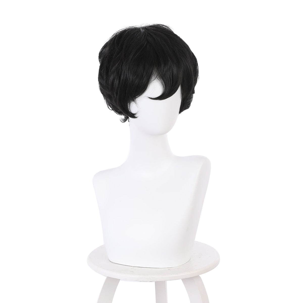 Anime The Duke of Dearh and His Maid Duke of Dearh Black Short Cosplay Wig