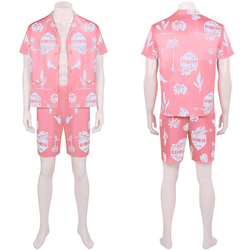 Movie Ken Male Pink Outfits Halloween Carnival Cosplay Costume