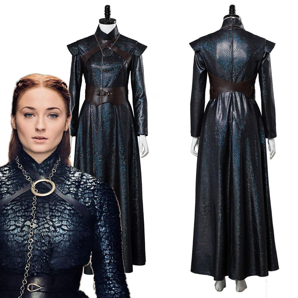Game of Thrones 8 Sansa Stark Cosplay Costume