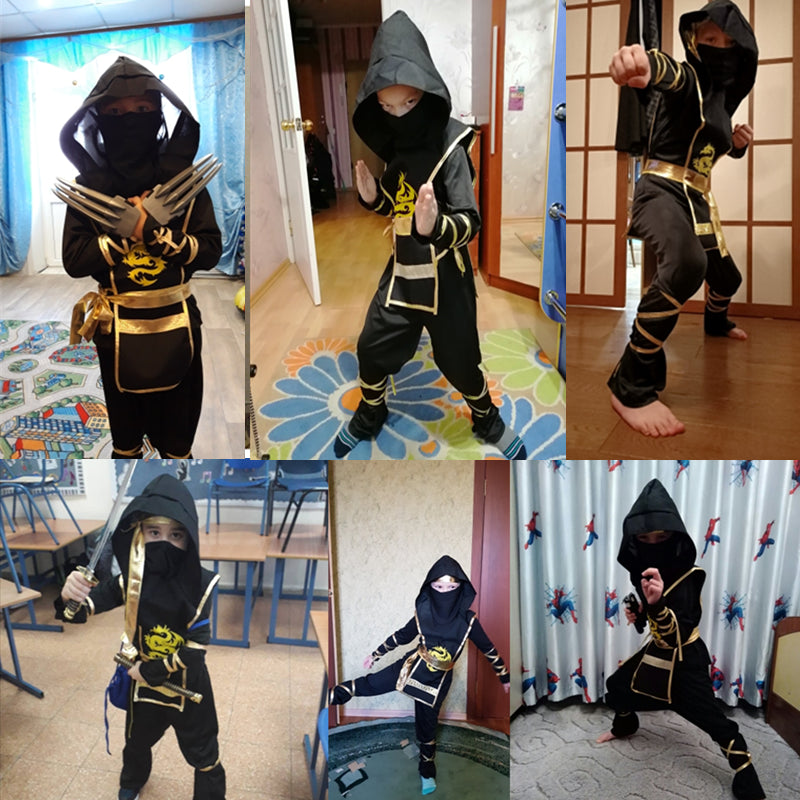 Kids Dragon Warrior Ninja Cosplay Costume