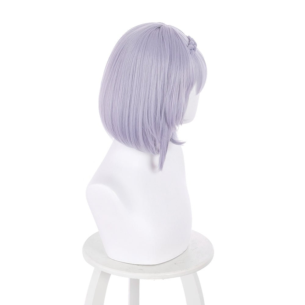 Anime Genshin Impact Noelle Grayish purple Medium Cosplay Wig