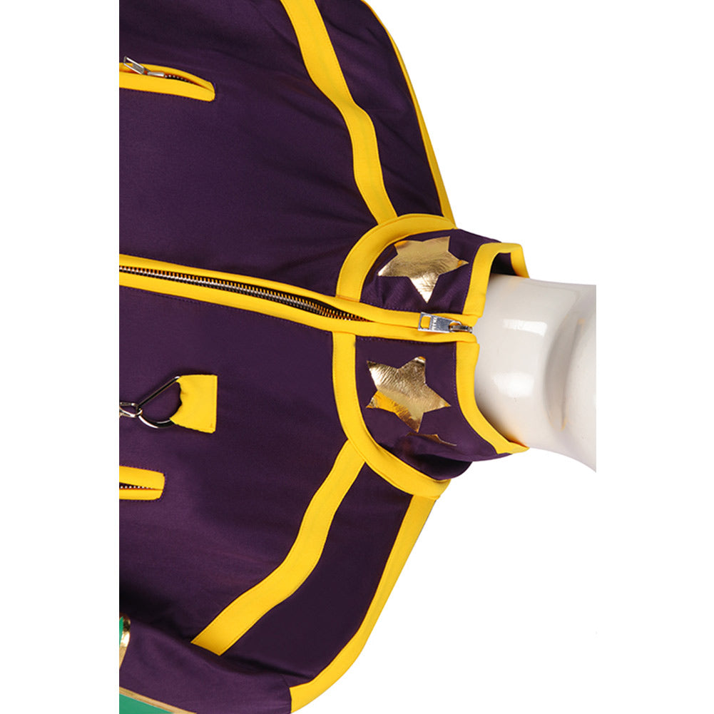 JoJo‘s Bizarre Adventure Kujo Jotaro Zip Up Halloween Carnival Suit Cosplay Costume