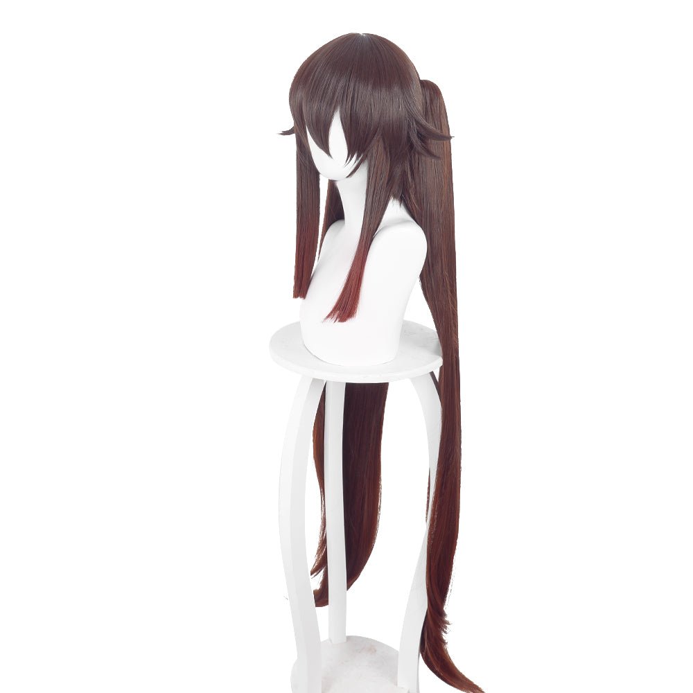 Anime Genshin Impact Hu Tao Reddish brown Ex-long Cosplay Wig