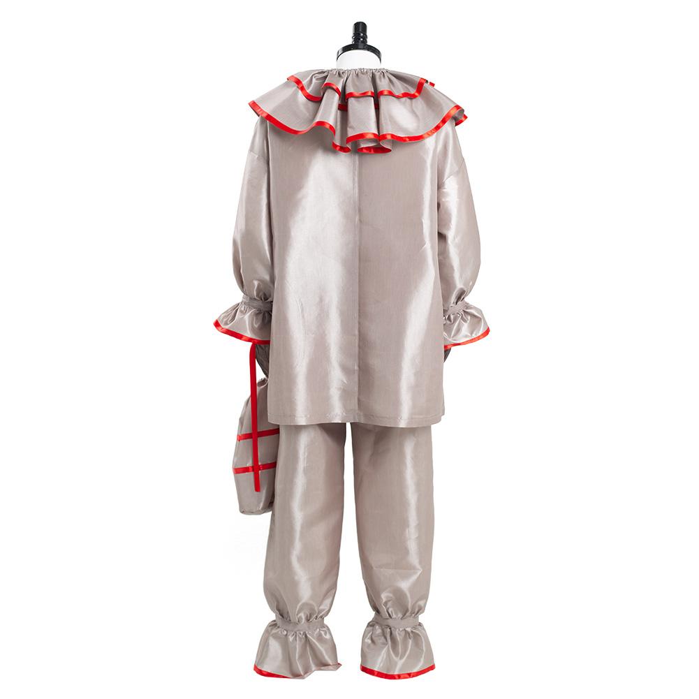 IT Pennywise The Dancing Clown Horror Movie Halloween Carnival Suit Cosplay Costume
