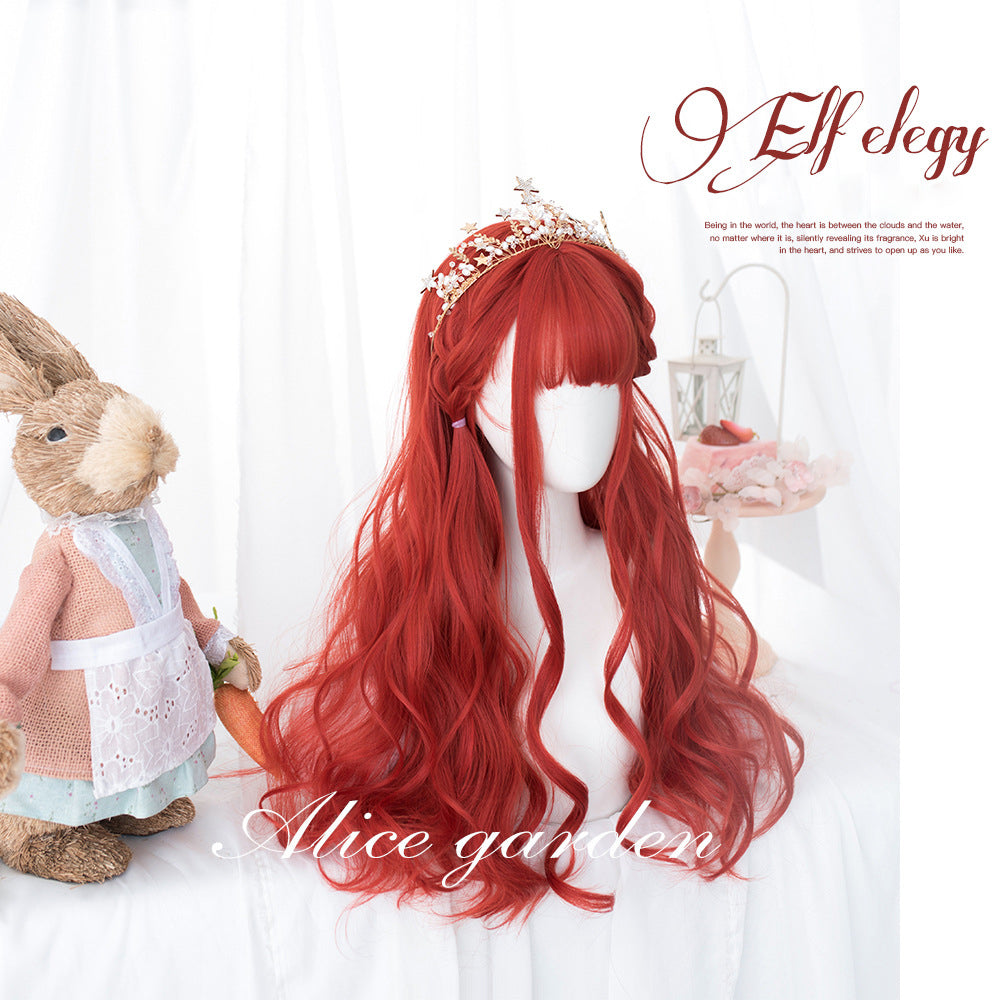 Rainbow Candy Wigs Red Long Lolita Wig