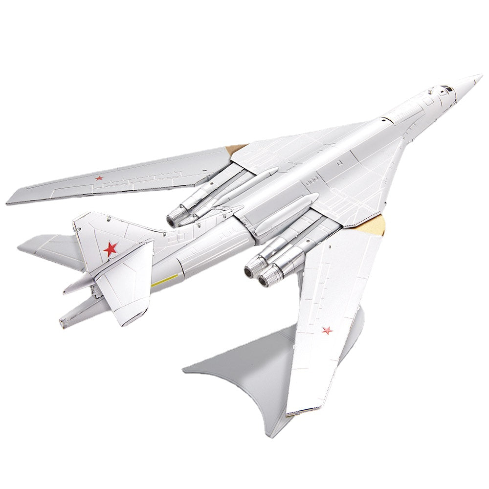 3D Metal Puzzles 1:200 Tu-160 Bomber Aircraft Assembly Model Kits Jigsaw DIY Toys for Adult Christmas Gifts Jigsaw Set