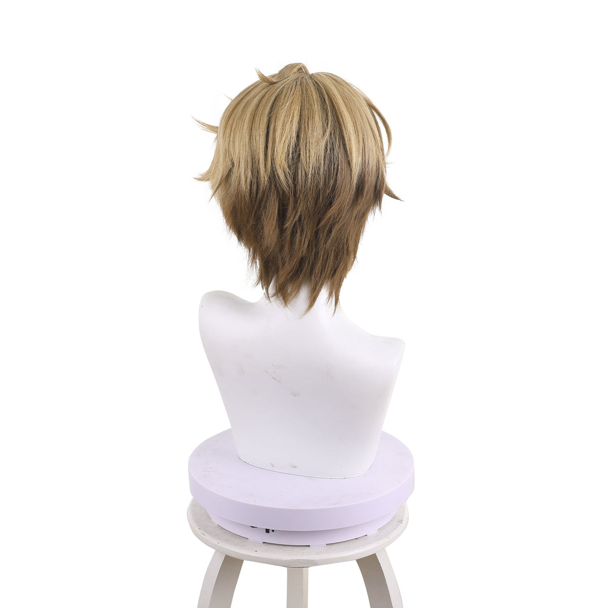 Game Honkai Star Rail Gepard Landau Blonde Short Cosplay Wig 544Q