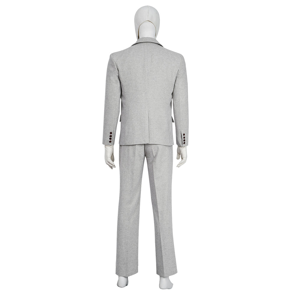 Moon Knight grey suit Movie Cosplay Costume