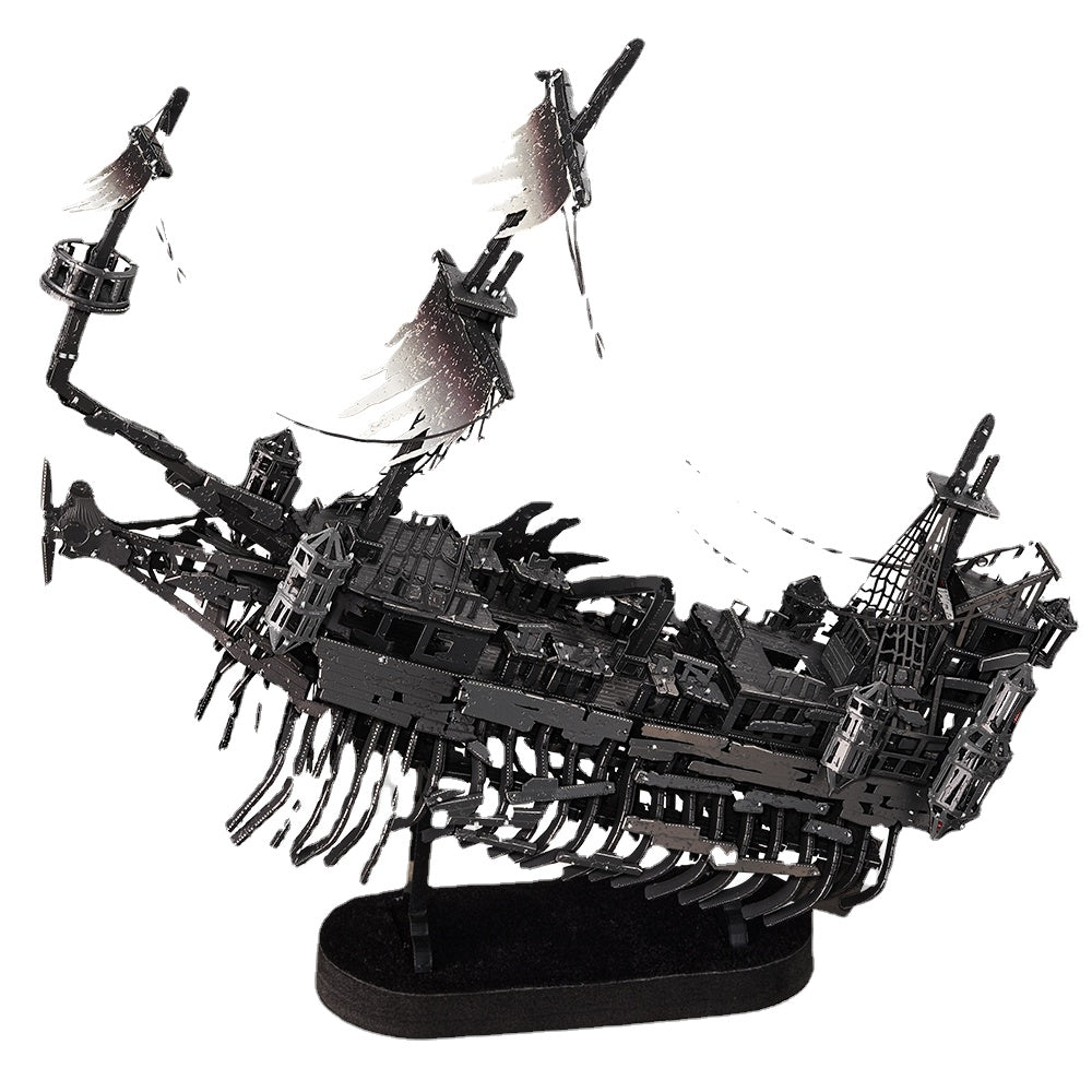 3D Metal Puzzles Gifts Abyssal Ghost Pirate Ship Model Building Kits DIY Toys for Birthday and Christmas