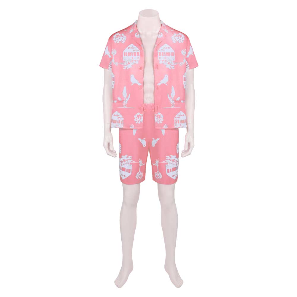 Movie Ken Male Pink Outfits Halloween Carnival Cosplay Costume