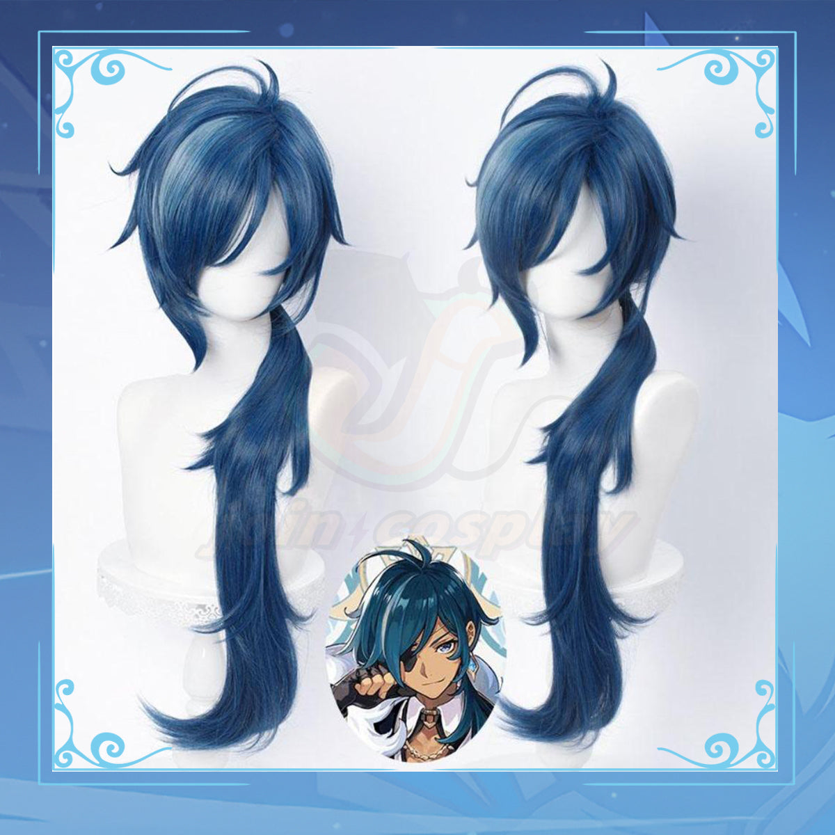 Genshin Impact-Kaeya Cosplay Wig