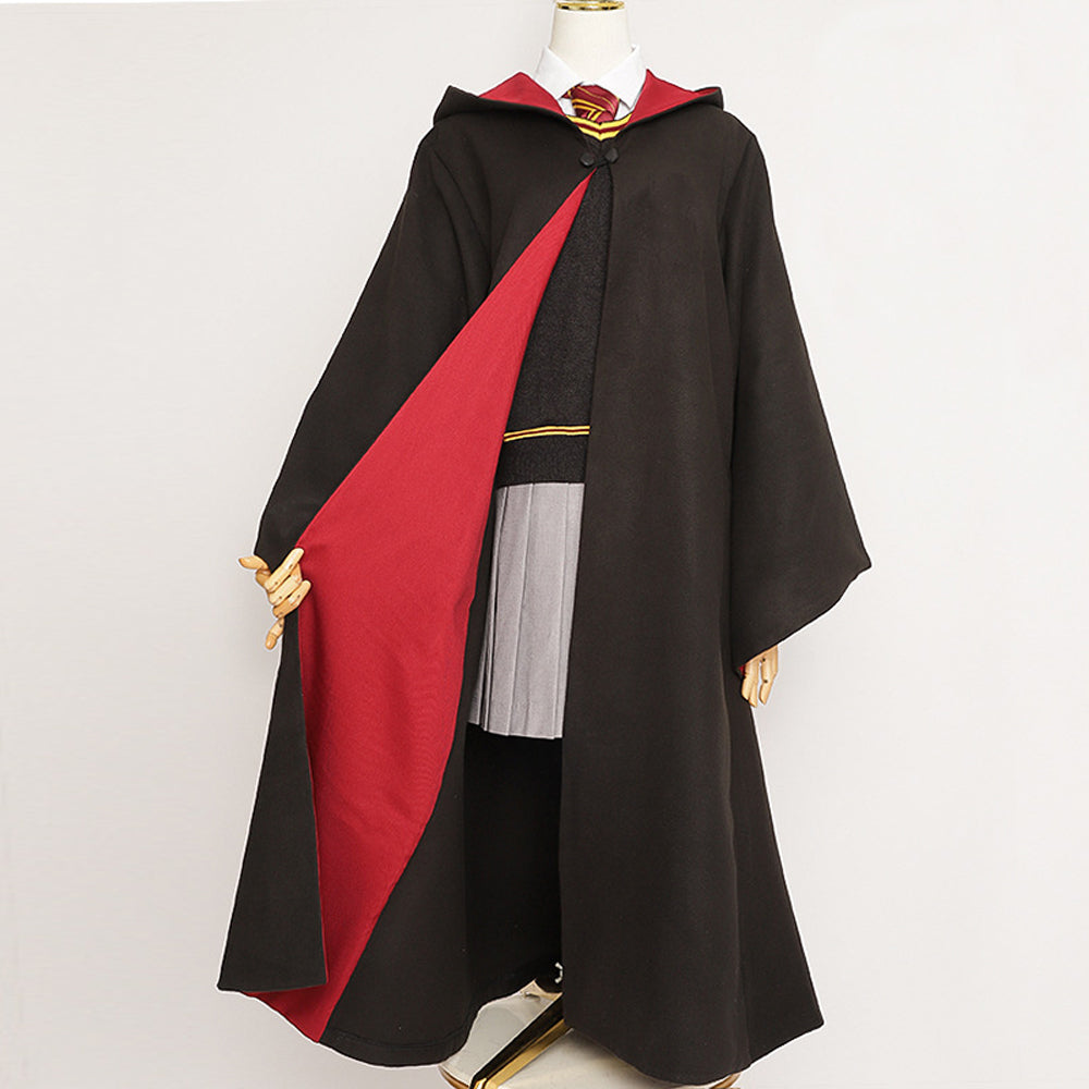 Harry Potter Hogwarts school uniform cloak Movie Cosplay Costume