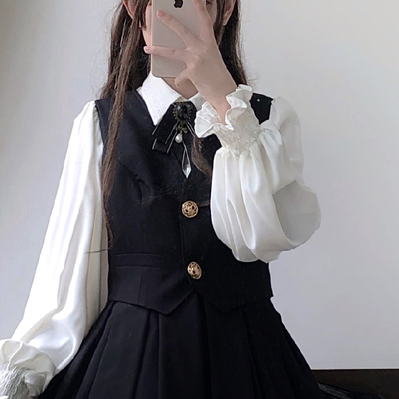 Physicist Inspired Elegant Academia Core Lolita Dress