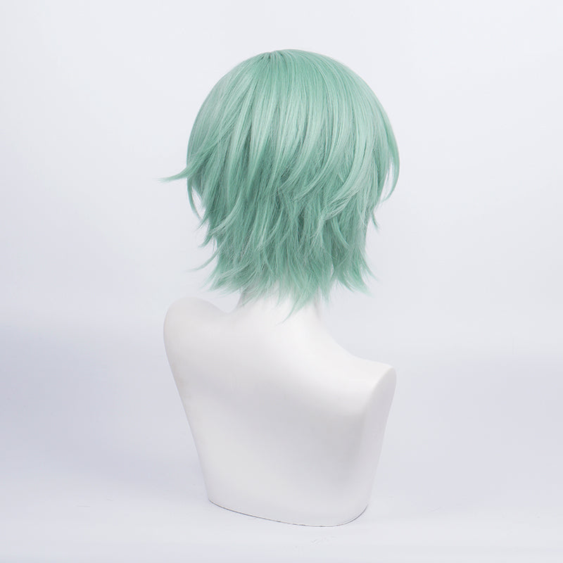 Ensemble Stars KAZEHAYA TATSUMI Green Short Cosplay Wig