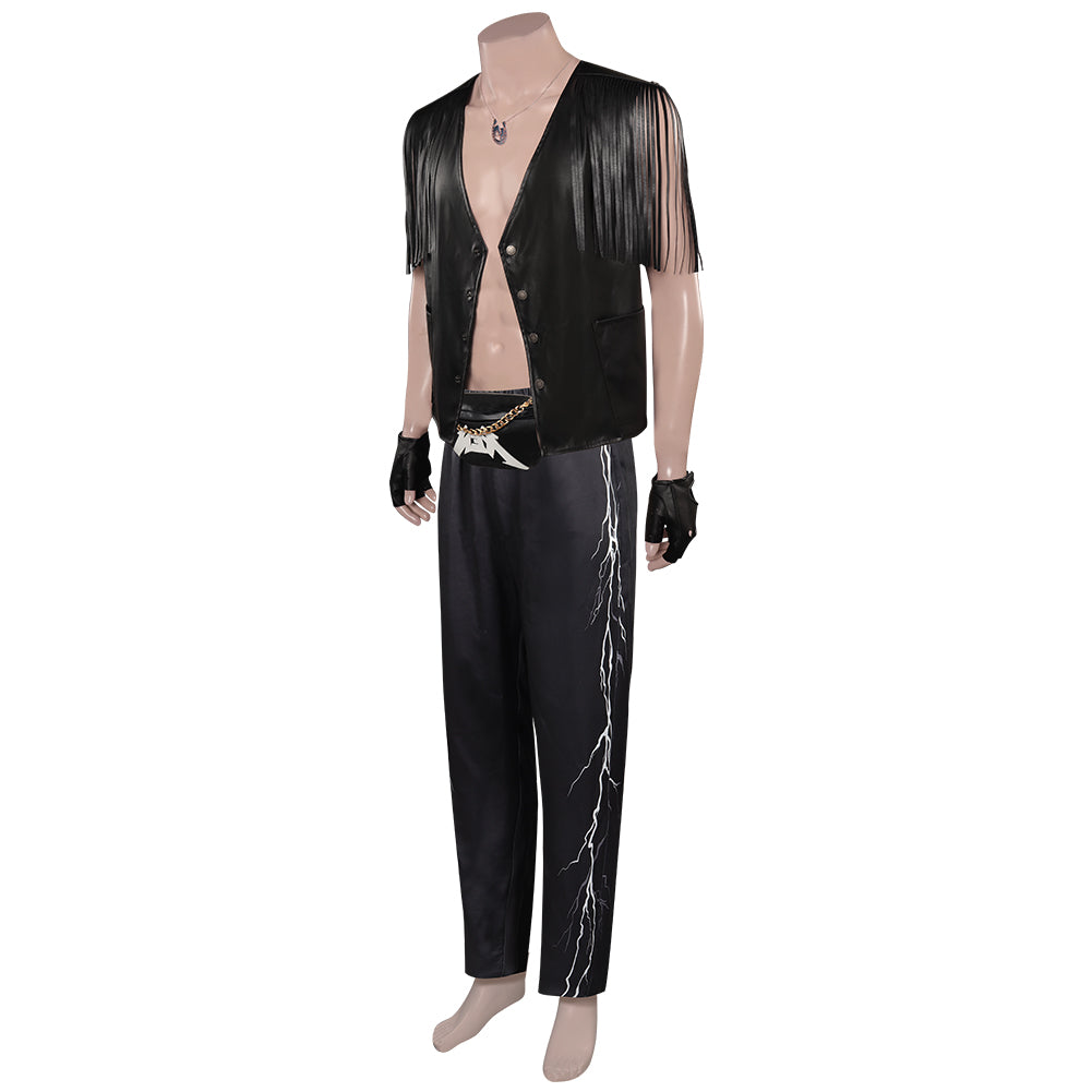 Doll Movie Ken Ryan Gosling Black Fringe Vest Full Set Cosplay Costume