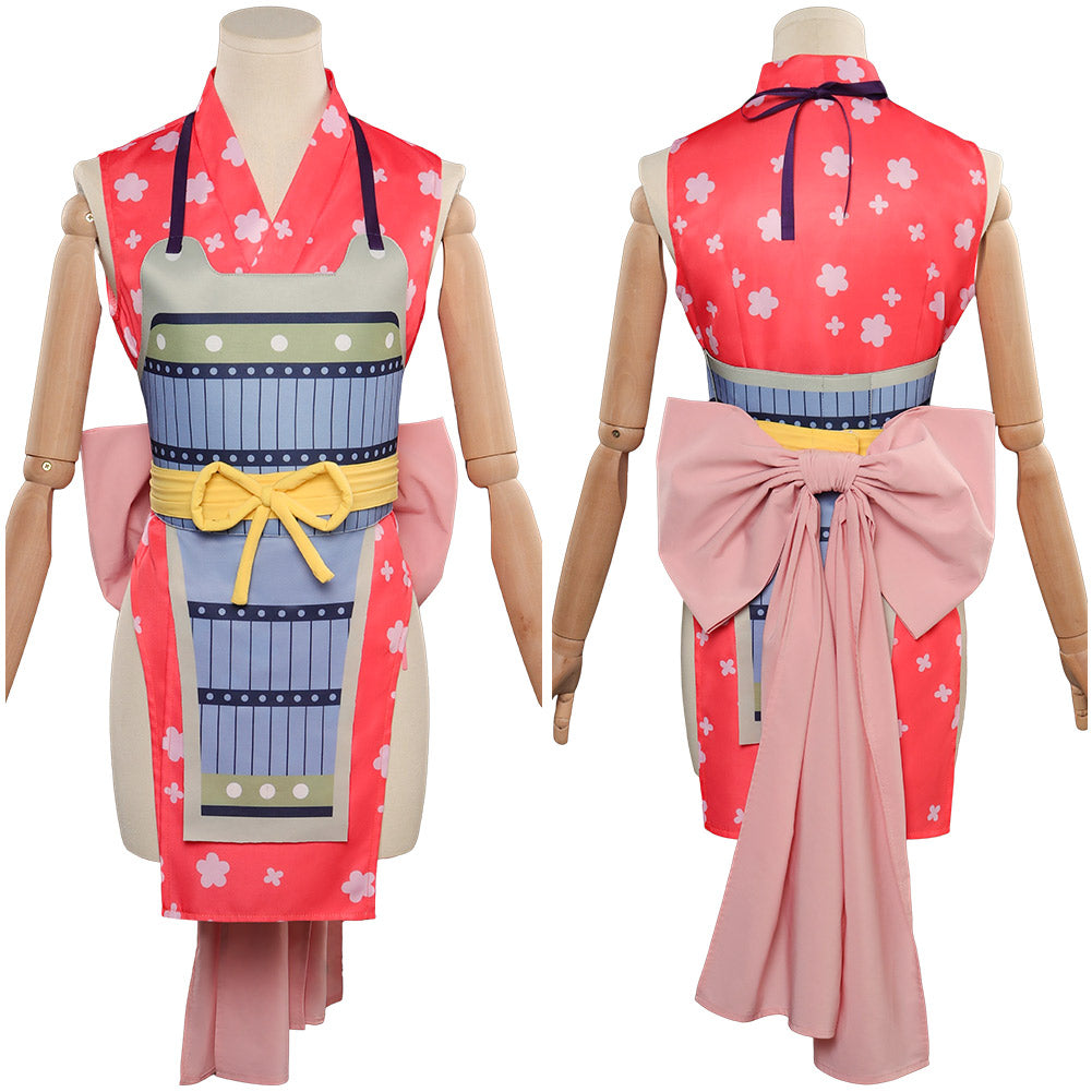 Anime One Piece Nami Adult Women Fantasia Kimono Dress Outfits Halloween Carnival Party Suit