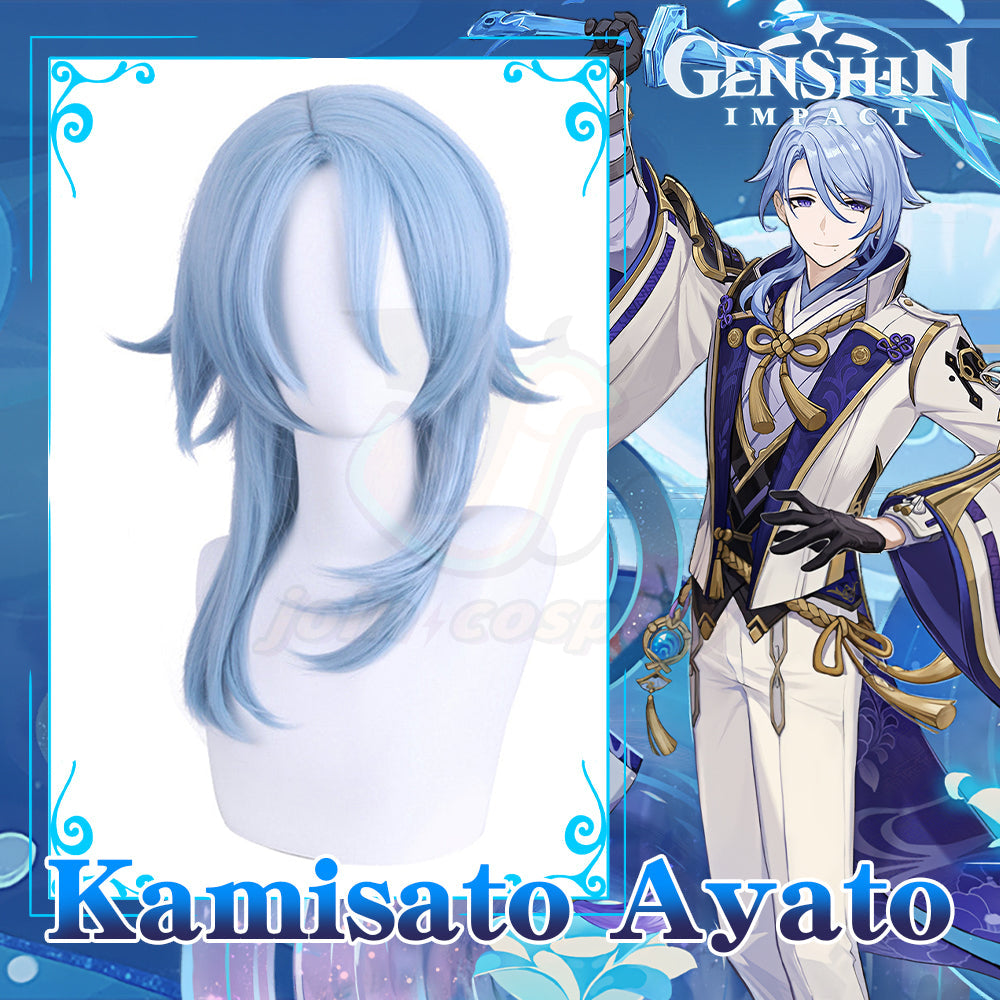 Genshin Impact-Kamisato Ayato Cosplay Wig