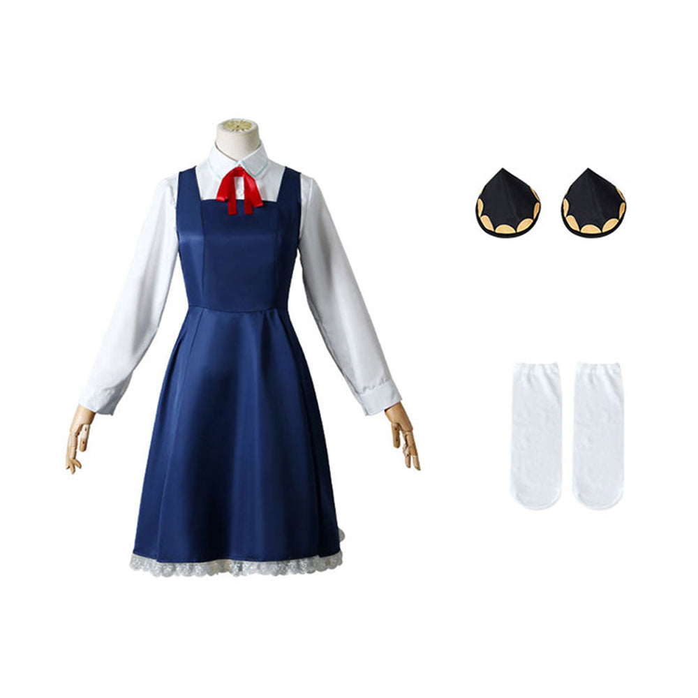 Anime SPY x FAMILY Anya Forger Blue Dress Cosplay Costume