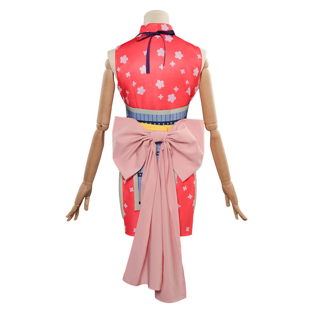Anime One Piece Nami Adult Women Fantasia Kimono Dress Outfits Halloween Carnival Party Suit