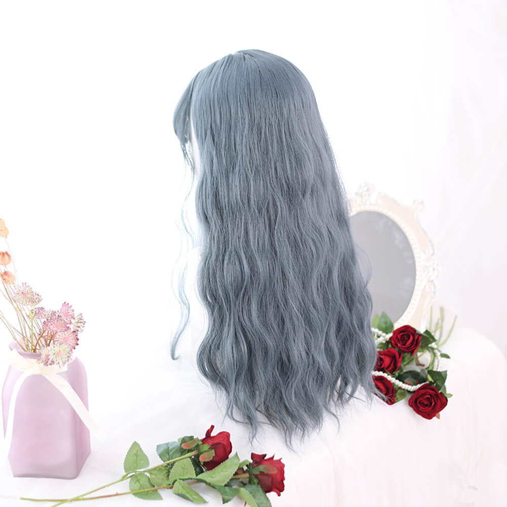 Prussian Blue with Side Ponytails Lolita Wig