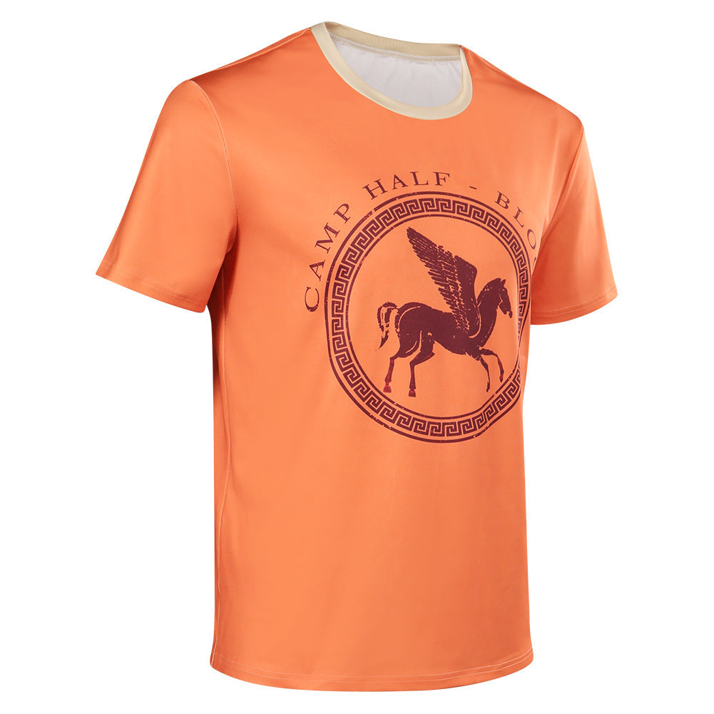 Movie Percy Jackson and the Olympians Printed T-shirt Outfits Halloween Carnival Suit