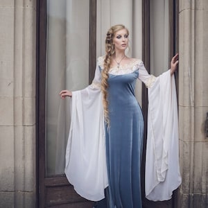 Elven Wedding Dress, Fairy Wedding Dress, Elven Bride Dress, Fairy Gowns for Women, Elven Fantasy Dress, Elven Gown, Boho Wedding Dress
