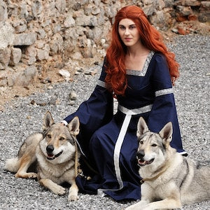 Medieval Dress, Fantasy Gown, Medieval Renaissance Dress, Medieval Wedding Dress, Sansa Cosplay Gown, Renaissance Fair, Fantasy Dress
