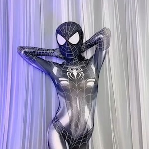 Spiderman Cosplay Costumes for Women Sexy Spandex Bodysuit Superhero Zentai Costume Halloween Party Jumpsuit