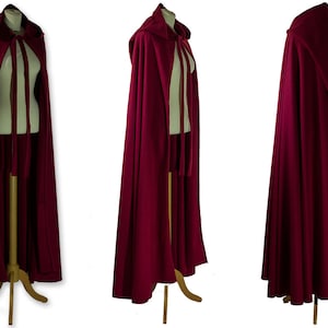 Medieval Cape with Hood, Hooded Medieval Cape, Renaissance Cape, Bridal Cape, Bridal Cloak, Halloween, Viking Cape, Celtic Cape, Onesize