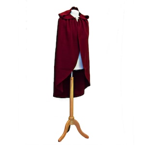 Red Riding Hood Cape, Little Red Riding Hood, Long Wool Coat, Capelet With Hood, Wool Cloak Cape, Red Wool Coat, Red Hooded Cloak
