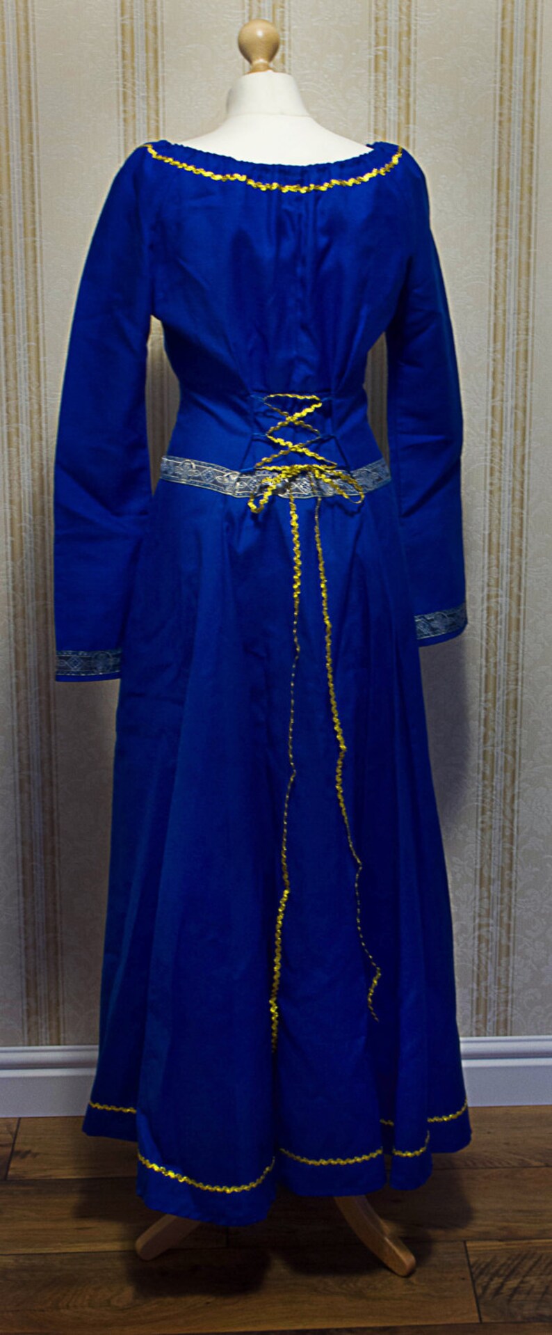 Medieval Dress Nimue, Medieval Wedding Dress, Elven Dress, Fantasy Dress, Fairy Wedding, Peasant Dress, Handfasting Dress, Celtic Dress